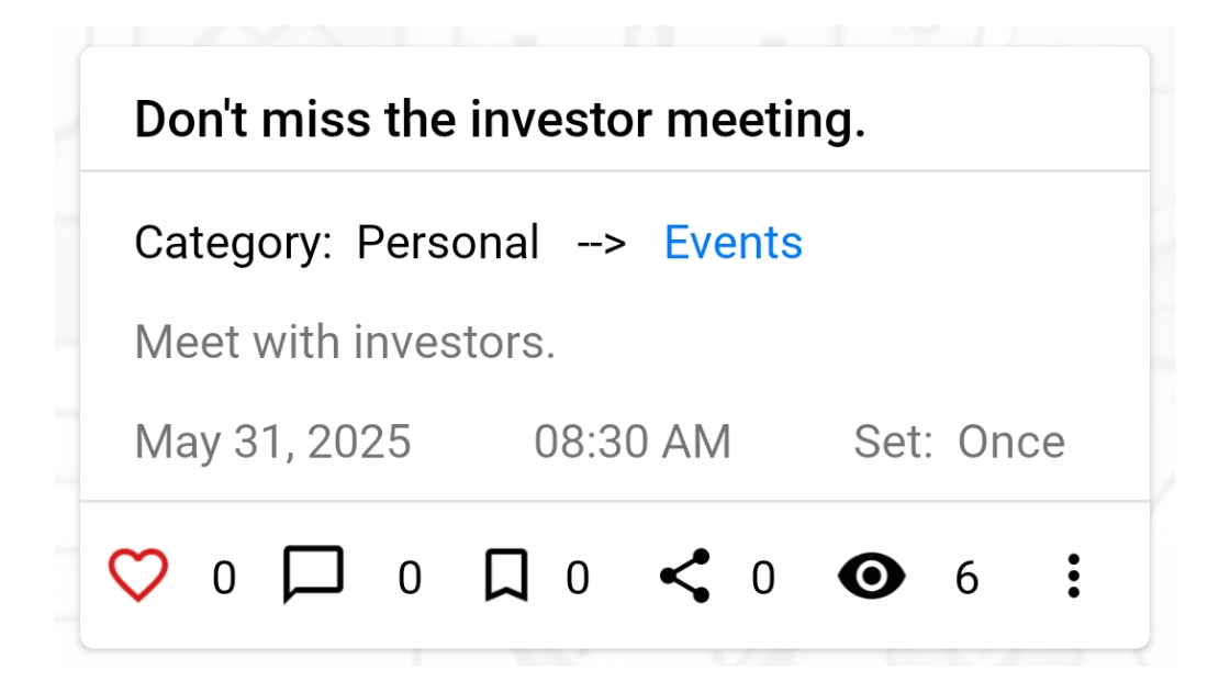 never miss a date