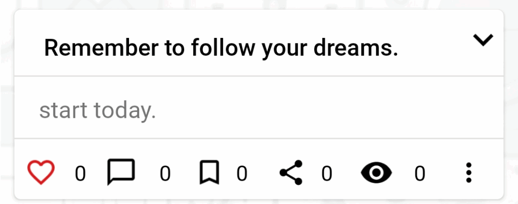 remember to follow your dreams