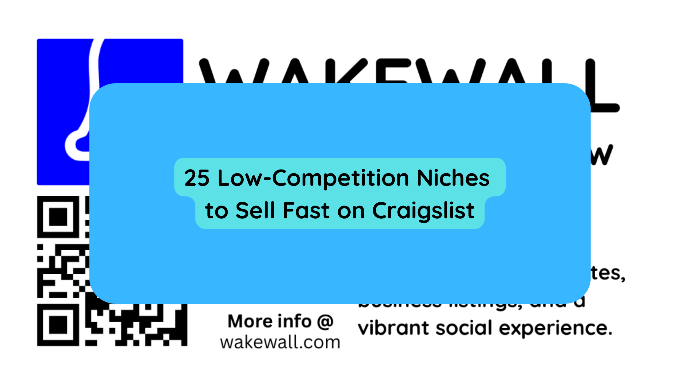 25 Low-Competition Niches to Sell Fast on Craigslist