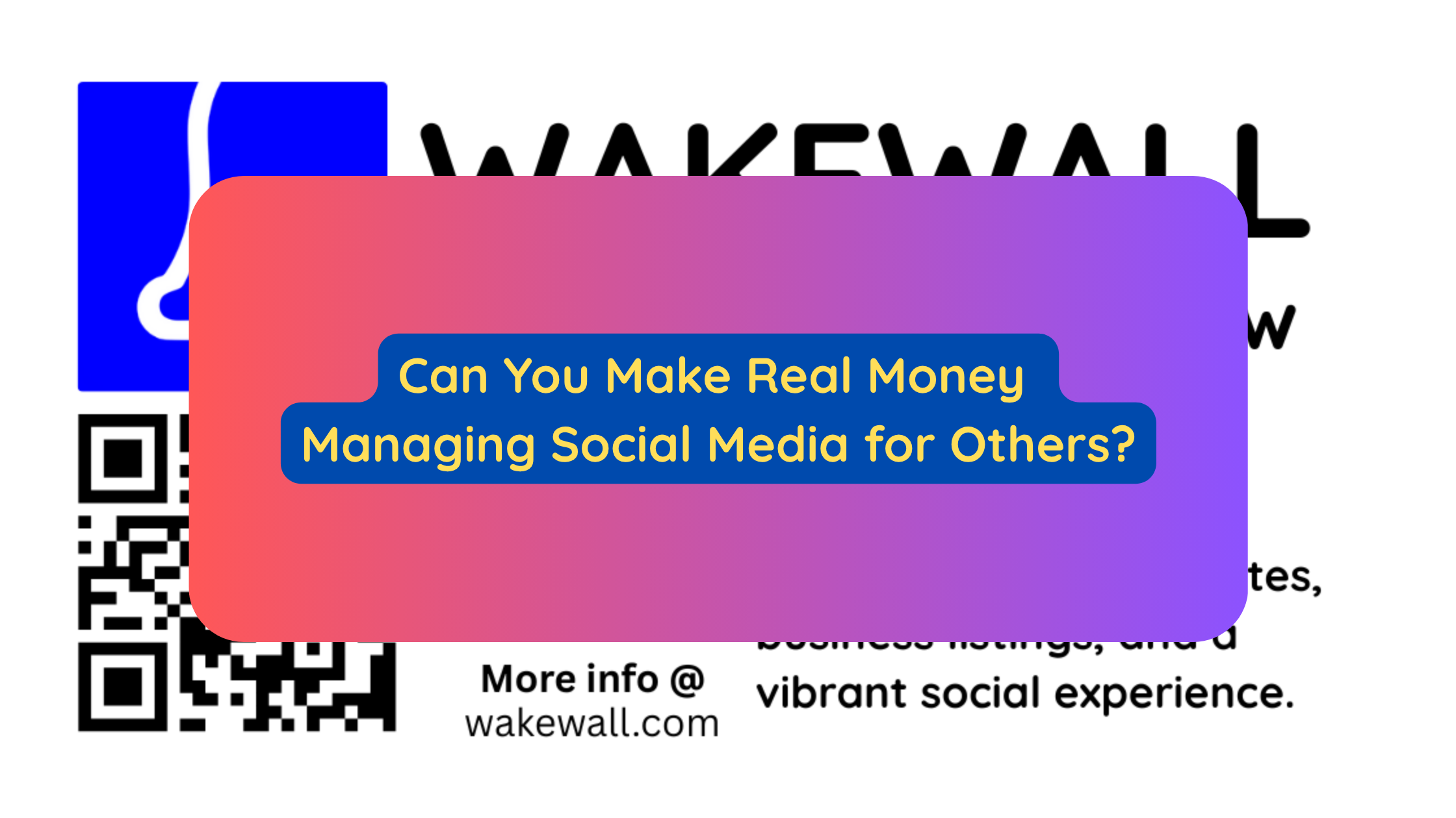 Can You Make Real Money Managing Social Media for Others
