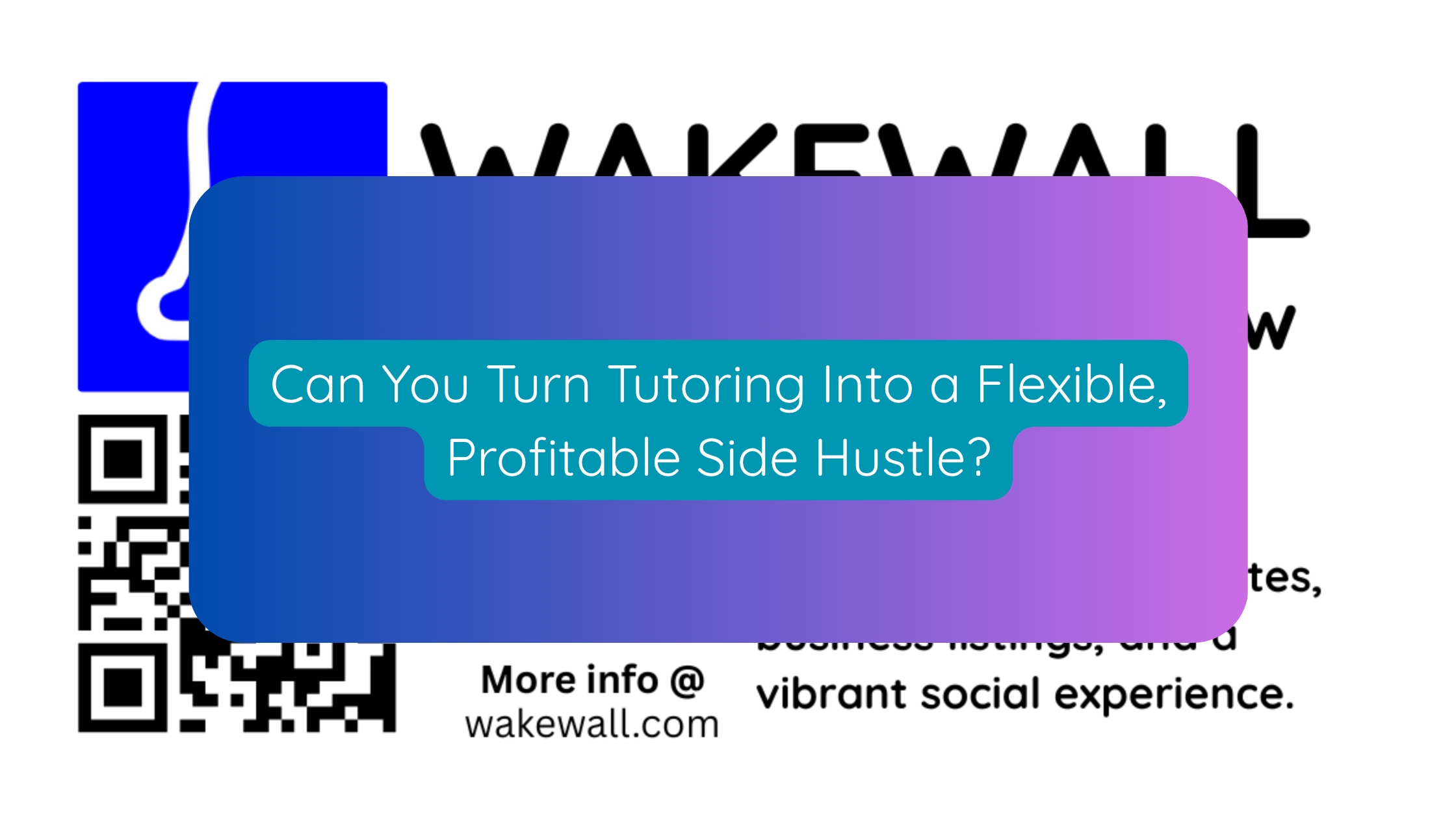 Can You Turn Tutoring Into a Flexible, Profitable Side Hustle
