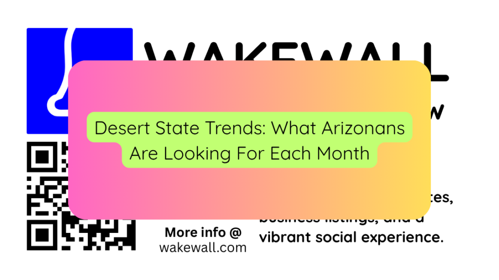 Desert State Trends What Arizonans Are Looking For Each Month