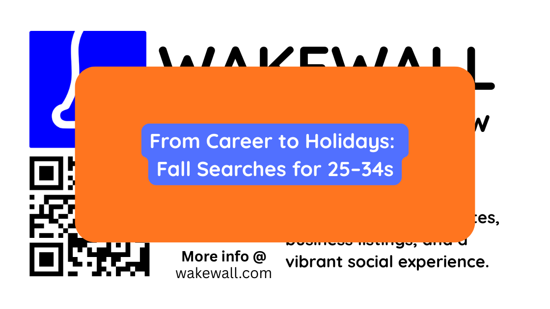 From Career to Holidays Fall Searches for 25–34s