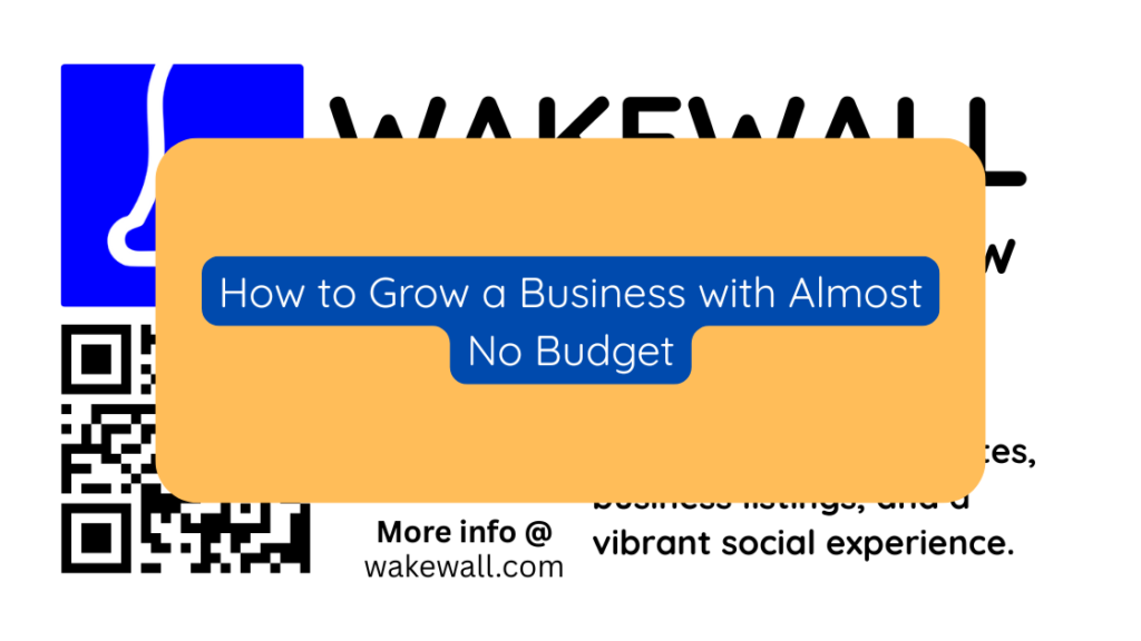 How to Grow a Business with Almost No Budget
