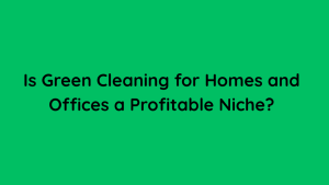 Is Green Cleaning for Homes and Offices a Profitable Niche