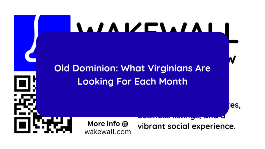 Old Dominion What Virginians Are Looking For Each Month