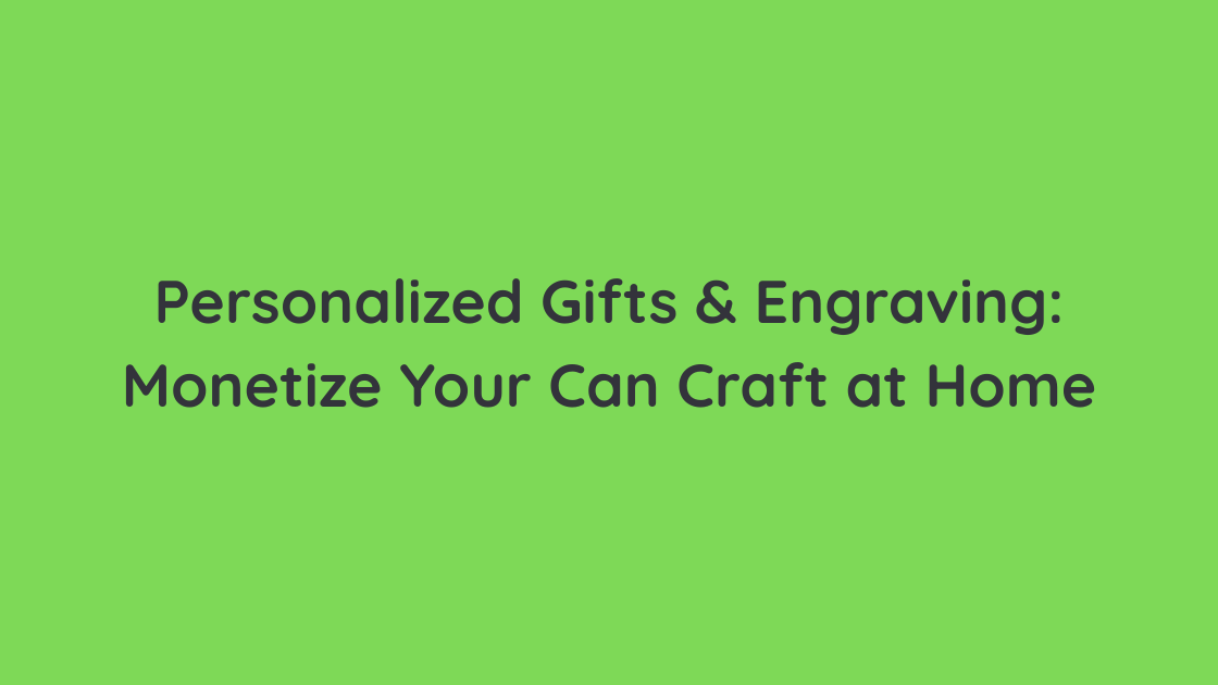 In an age of mass production, personalization sells. Whether it’s a name etched on a keychain, a custom quote engraved into wood, or a hand-painted mug, personalized gifts connect emotionally—making them perfect for selling, gifting, and scaling into a creative hustle.