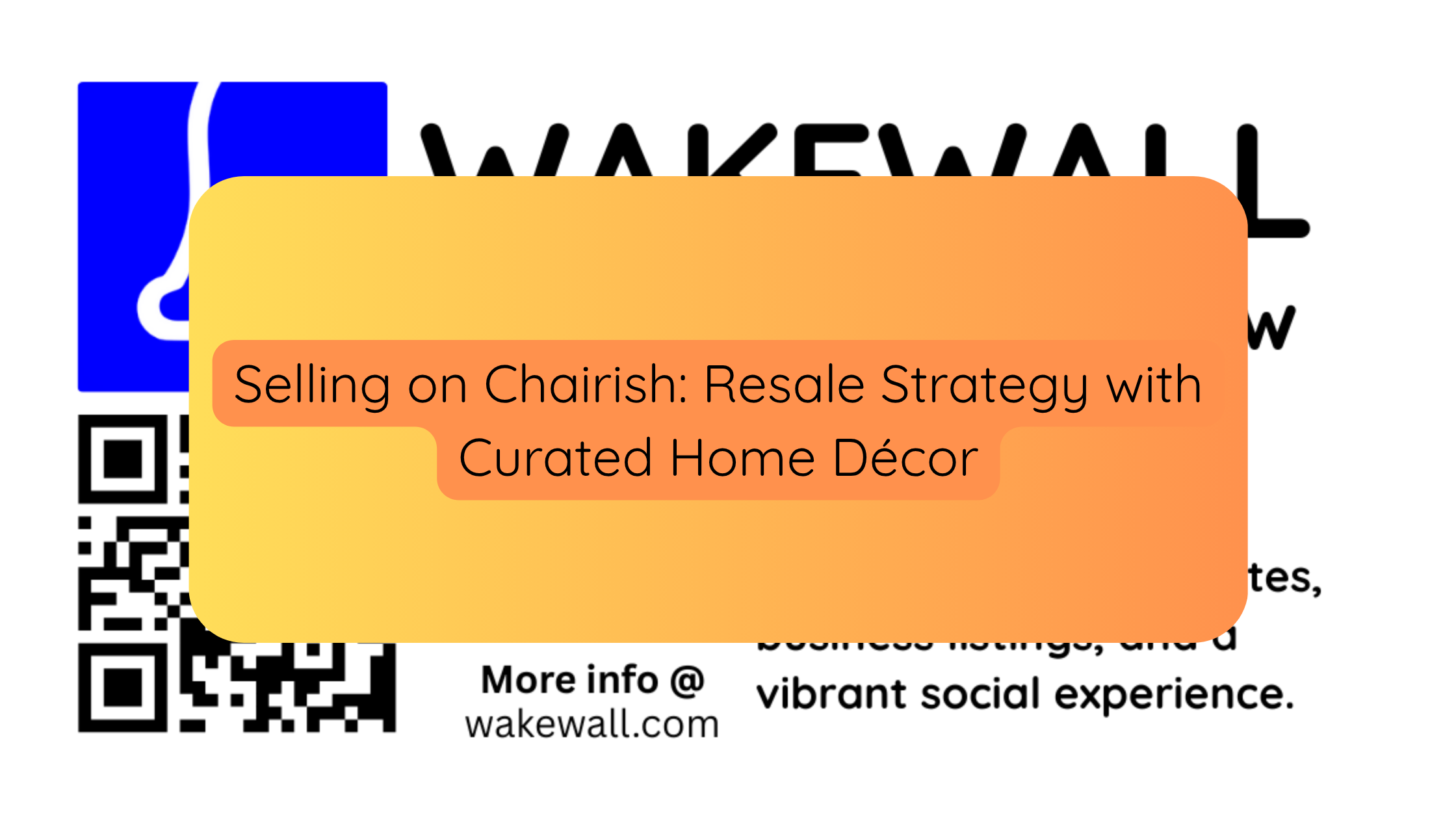 Selling on Chairish Resale Strategy with Curated Home Décor
