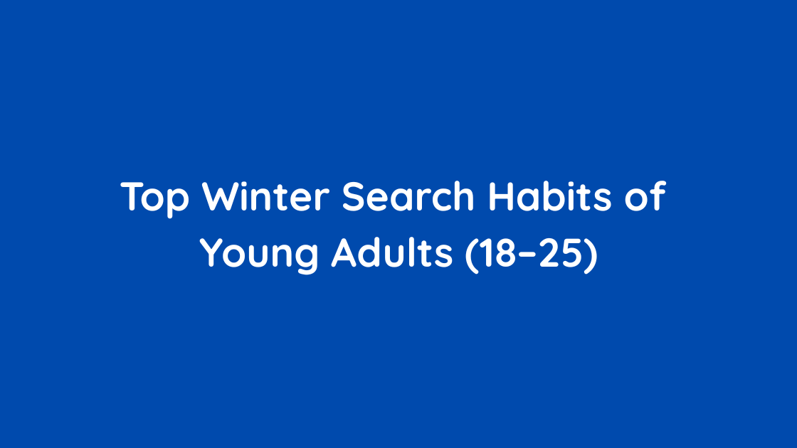 Top Winter Search Habits of Young Adults (18–25)