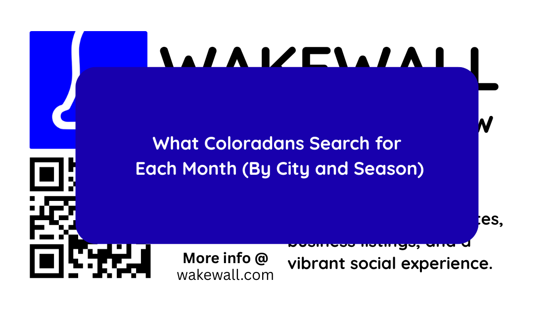What Coloradans Search for Each Month (By City and Season)