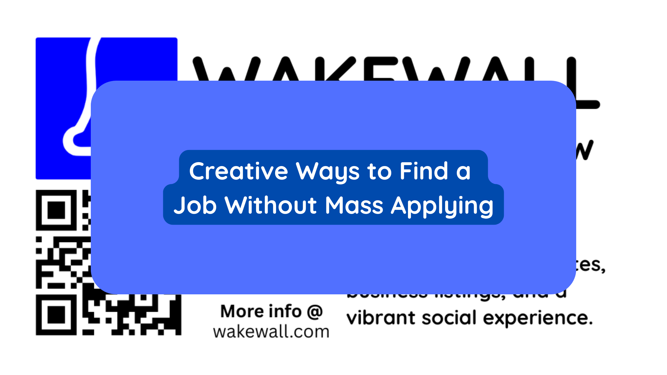 Creative Ways to Find a Job Without Mass Applying