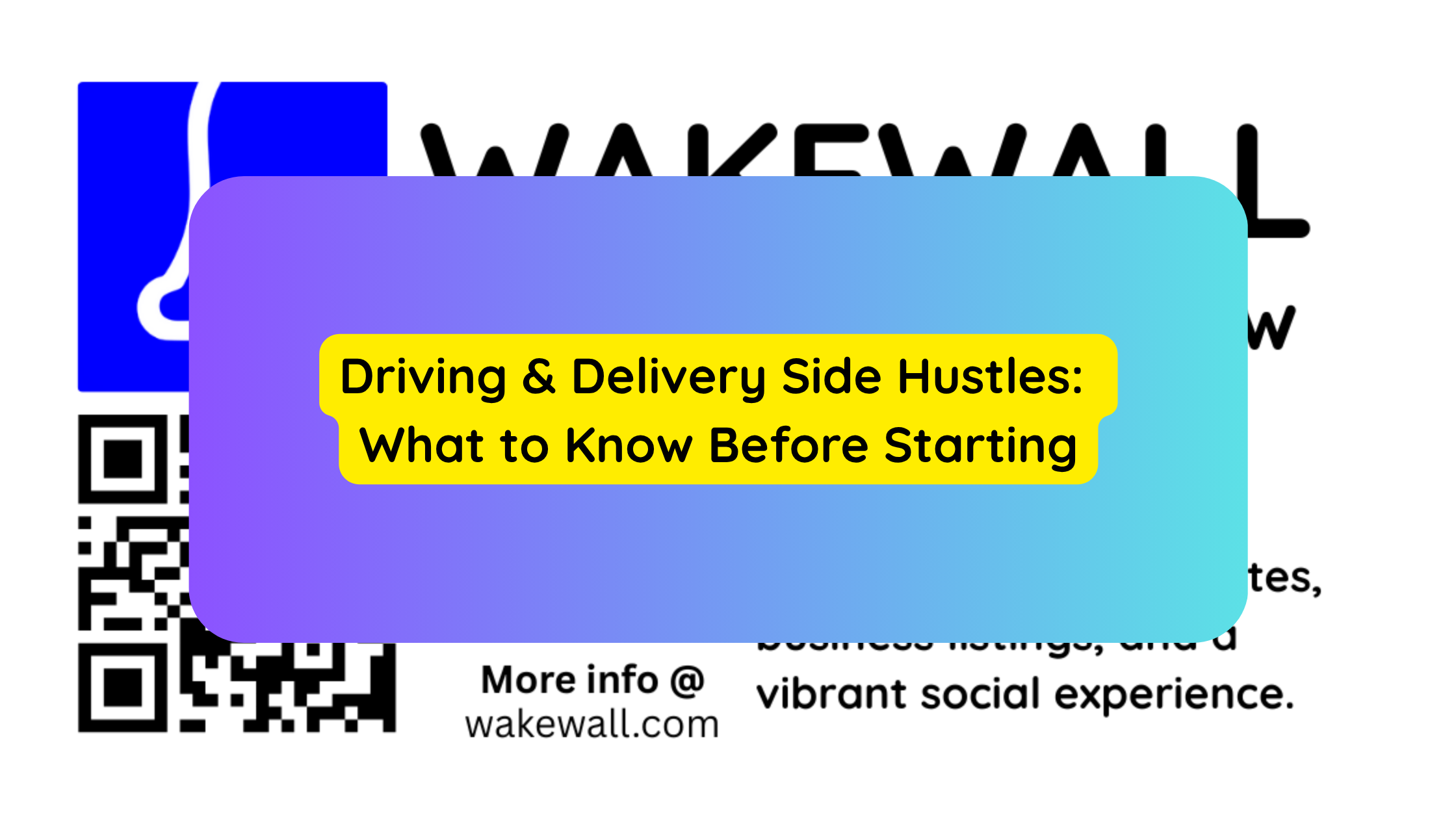 Driving & Delivery Side Hustles What to Know Before Starting