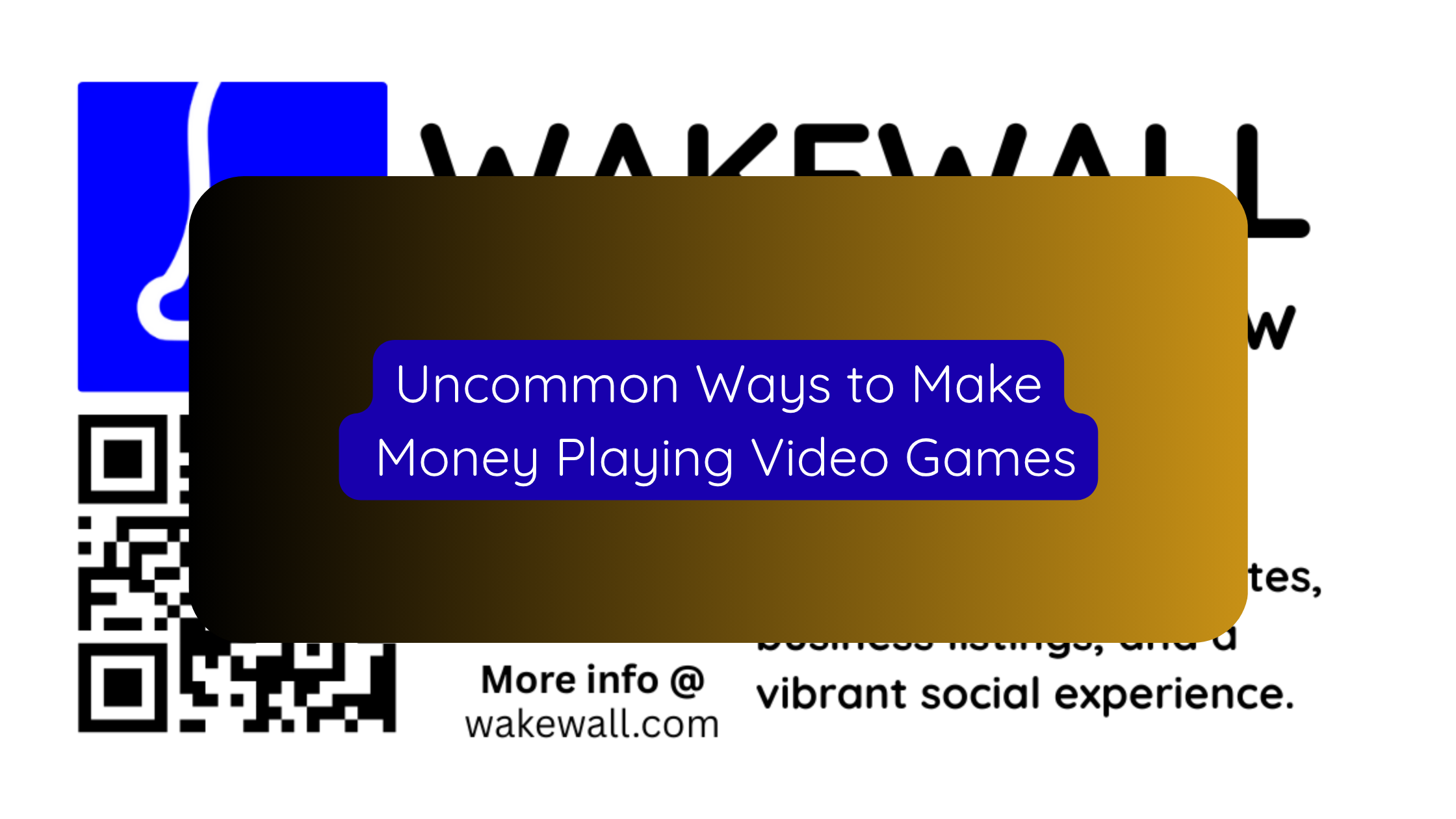 Uncommon Ways to Make Money Playing Video Games