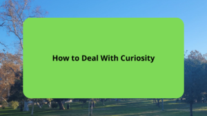 How to Deal With Curiosity