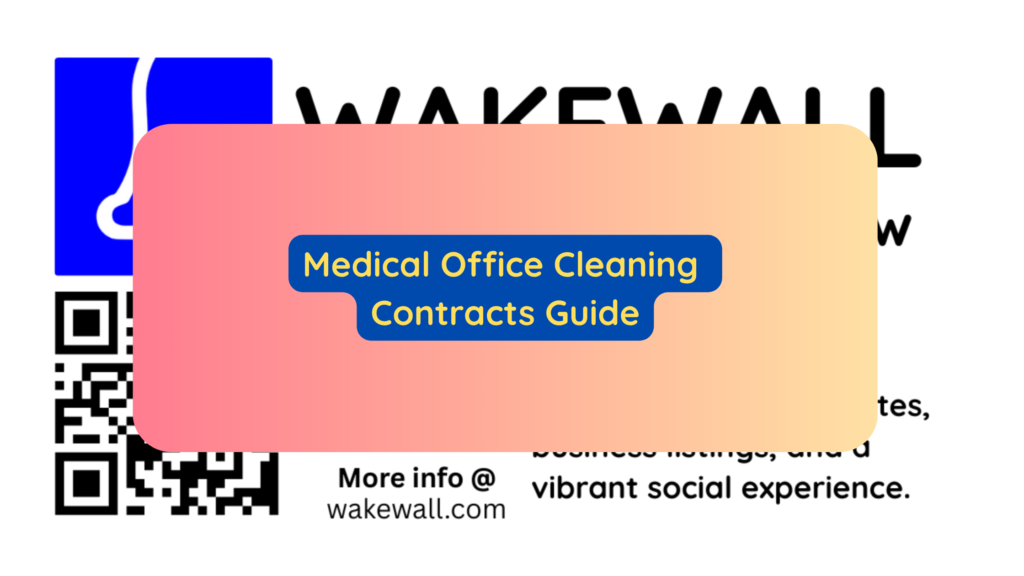 Medical Office Cleaning Contracts Guide