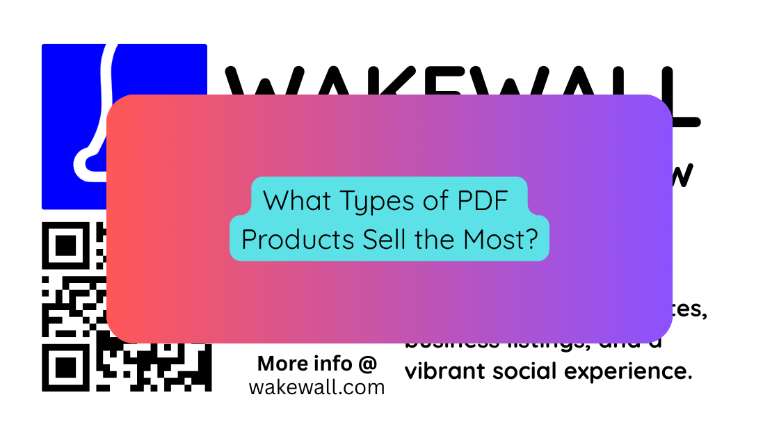 What Types of PDF Products Sell the Most