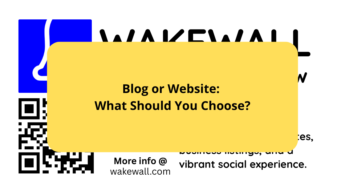 Blog or Website What Should You Choose