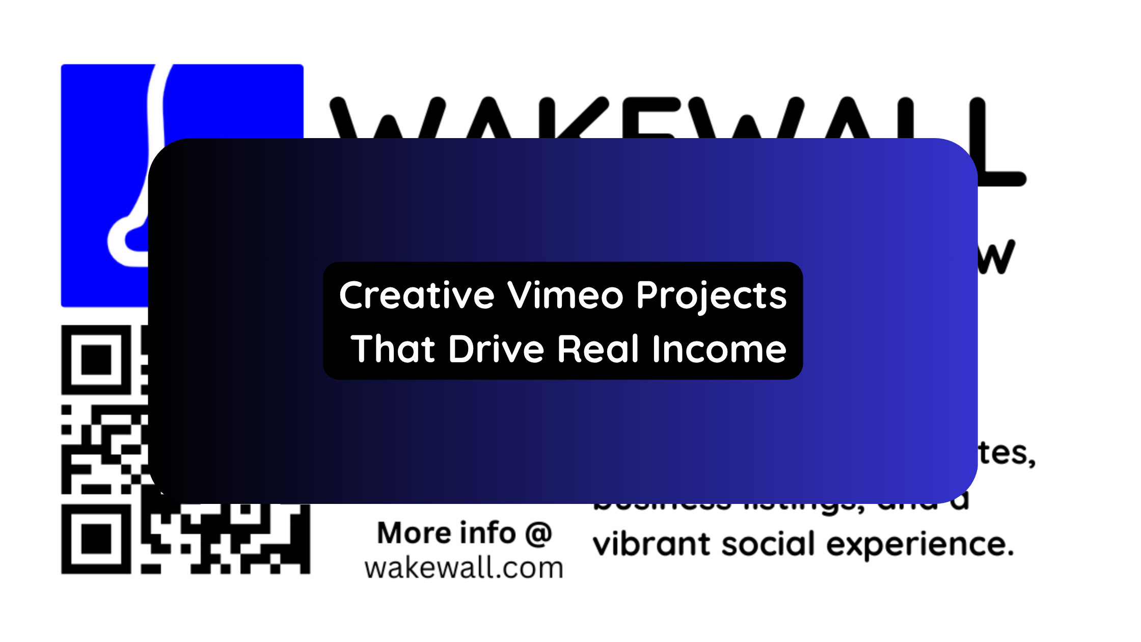 Creative Vimeo Projects That Drive Real Income