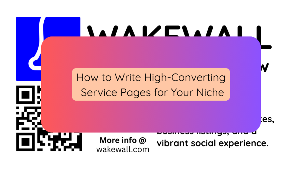 How to Write High-Converting Service Pages for Your Niche