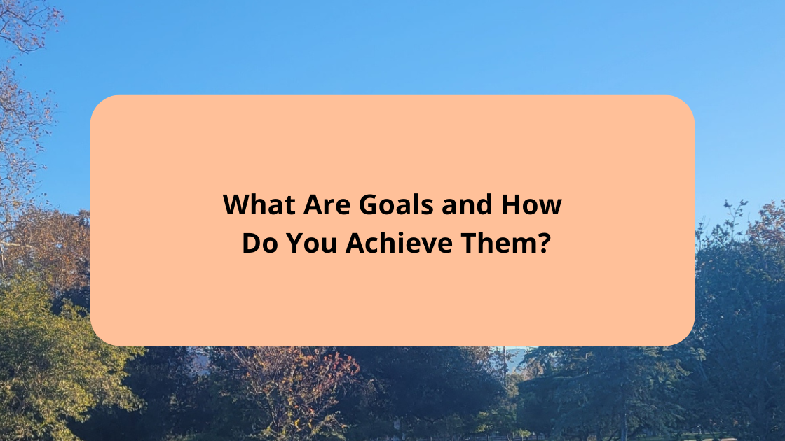 What Are Goals and How Do You Achieve Them