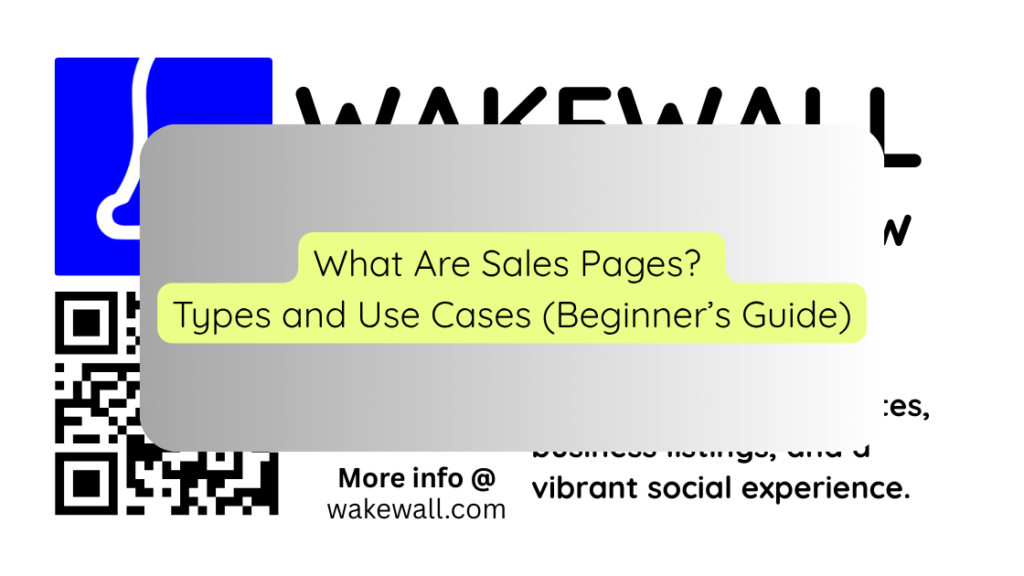 What Are Sales Pages Types and Use Cases (Beginner’s Guide)