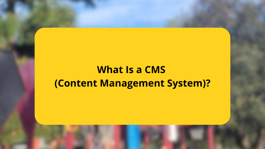 What Is a CMS (Content Management System)