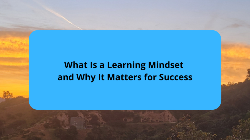 What Is a Learning Mindset and Why It Matters for Success