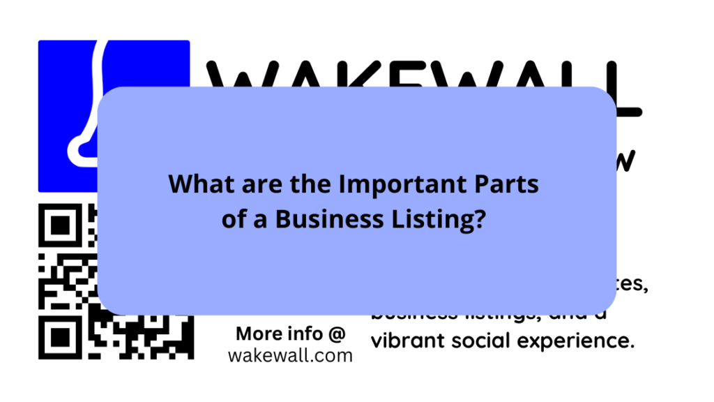 What are the Important Parts of a Business Listing